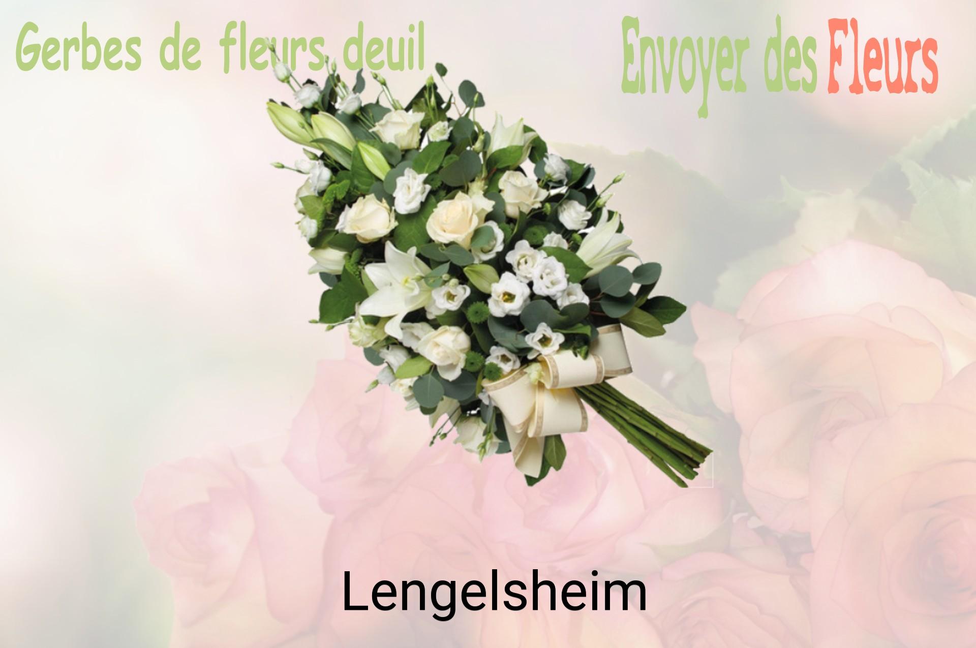 Gerbe de fleurs de deuil livrée à Lengelsheim